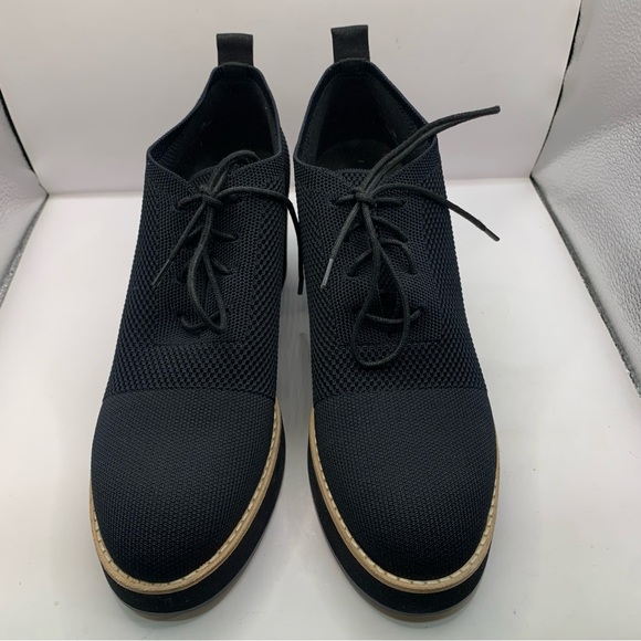 EUC Eileen Fisher Jemma Lace-Up Platform Stretch Knit Bootie 8.5M no box 1407 - Picture 2 of 8